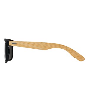 Sluneční brýle s bambusovýma nožičkama, stříbrná