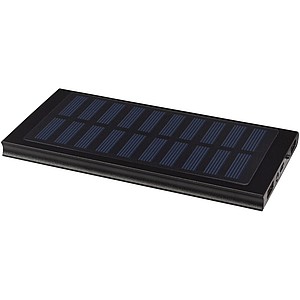 Solární powerbanka Stellar 8 000 mAh, černá - reklamní předměty