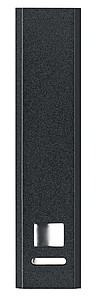 SONATA Hliníková powerbanka s kapacitou 2200 mAh, černá - reklamní předměty