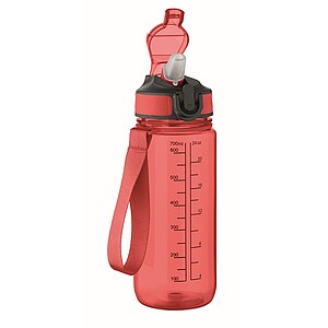 Sportovní láhev na vodu, 700ml, červená