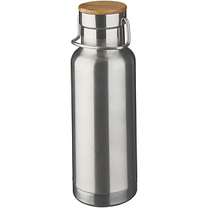 Sportovní láhev s dvojitou stěnou a vakuovou izolací, objem 480 ml, stříbrná - reklamní předměty