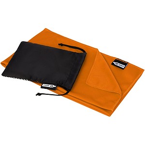 Sportovní rychleschnoucí ručník z RPET, oranžový
