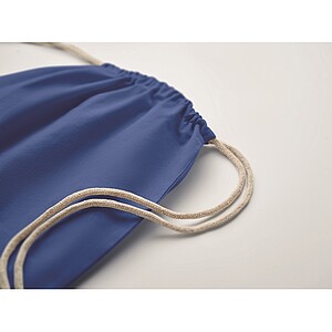 Stahovací batoh,Fairtrade 180g, královská modrá