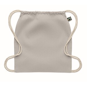 Stahovací batoh,Fairtrade 180g, šedá