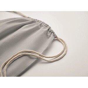 Stahovací batoh,Fairtrade 180g, šedá