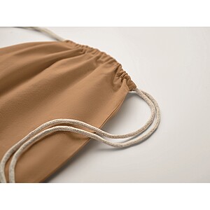 Stahovací batoh,Fairtrade 180g, tmavě béžová