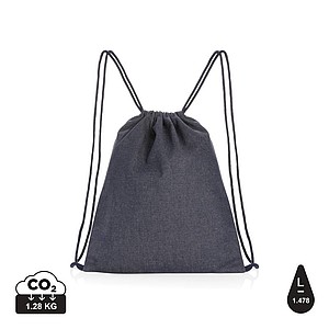 Stahovací batoh z recyklovaného denimu - batoh s potiskem