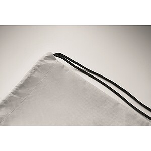 Stahovací batoh z RPET, bílá