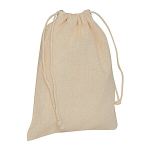 Stahovací bavlněný batoh, béžová - reklamní předměty