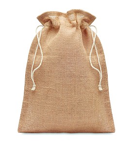 Stahovací pytlík z juty, 25x32cm - obaly s potiskem