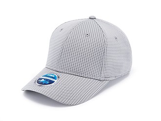 STÁZINKA Funkční šestipanelová kšiltovka s vyztuženým čelem, šedá