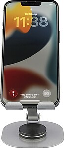 Stojan na telefon z hliníkové slitiny, stříbrná