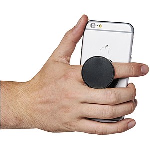 Stojánek na telefon s úchytem, černá