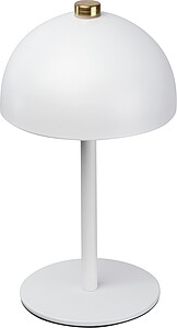 Stolní lampa z nerezové oceli, bílá - reklamní předměty