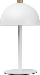 Stolní lampa z nerezové oceli, bílá