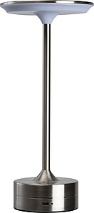 Stolní lampa z nerezové oceli, šedá