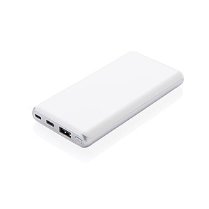 Super rychlá PD powerbanka 10 000 mAh, bílá - reklamní předměty