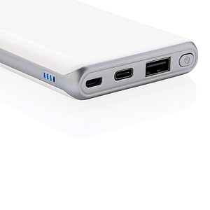Super rychlá PD powerbanka 10 000 mAh, bílá