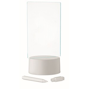 Svítící LED malá nástěnka, bílá - reklamní předměty