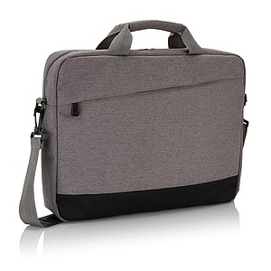 Taška na notebook, polyester 600D, 8l, šedo/černá - tašky s potiskem