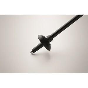 Teleskopická vycházková hůl, černá