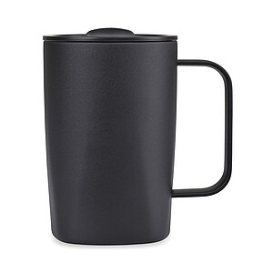 Termo hrnek 450 ml, černá - termohrnek s vlastním potiskem