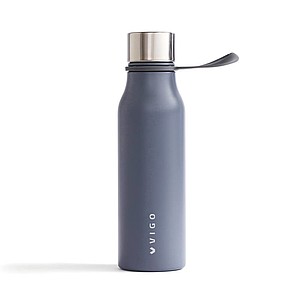 Termo láhev na pití, 450ml, modrá se šedým poutkem