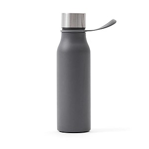 Termo láhev na pití, 450ml, modrá se šedým poutkem