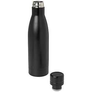 Termo láhev na pití, 500ml, z recyklované nerezové oceli, černá