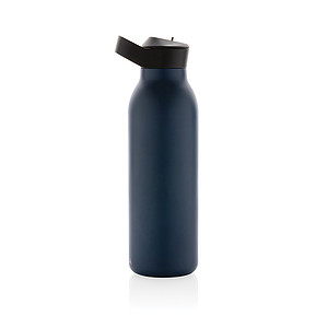 Termo láhev na pití s brčkem, 500ml, námořní modrá