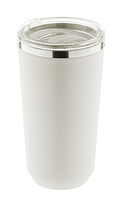 Termohrnek 500ml, nerez, plast, bílý
