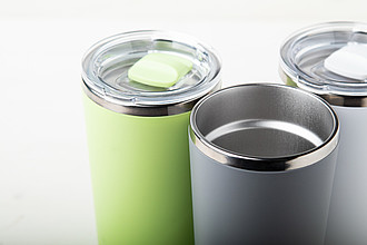 Termohrnek 500ml, nerez, plast, limetkově zelený