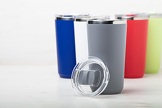Termohrnek 500ml, nerez, plast, limetkově zelený
