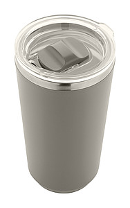 Termohrnek 500ml, nerez, plast, šedý