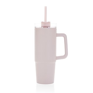 Termohrnek s madlem 900ml z RCS recyklovaného plastu, růžová