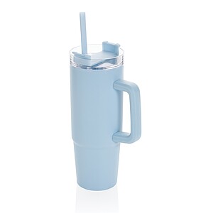 Termohrnek s madlem 900ml z RCS recyklovaného plastu, světle modrá