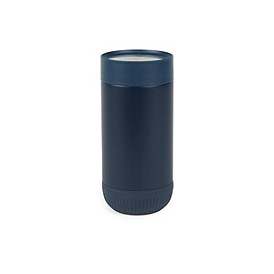 Termohrnek s push zavíráním z RCS recyklované nerezové oceli 350ml, tmavá modrá