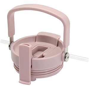 Termohrnek s vakuovou a měděnou izolací 900 ml z recyklované nerezové oceli s víčkem s dvojitou funkcí, jemně růžová