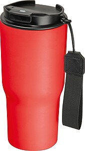 Termohrnek z nerezové oceli 550 ml, červená