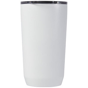 Termohrnek z nerezu s plastovým víčkem, 500ml, bílý