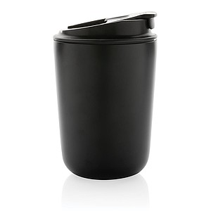 Termohrnek z recyklované oceli, 380 ml, černá