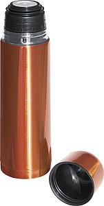 Termoska kovová, 500ml, oranžová