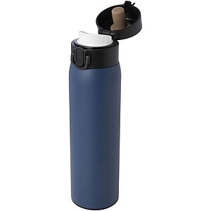Termoska z recyklované nerezové oceli, 450ml, modrá