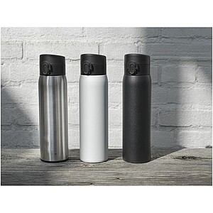 Termoska z recyklované nerezové oceli, 450ml, stříbrná