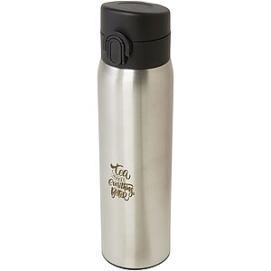 Termoska z recyklované nerezové oceli, 450ml, stříbrná