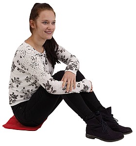 TORSELLO Skládací podsedák na židli, červená