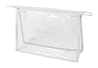Transparentní kosmetická taška s bílým lemem - reklamní předměty