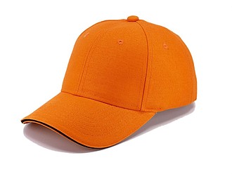 Trendy čepice se sendvičovým kšiltem, oranžová