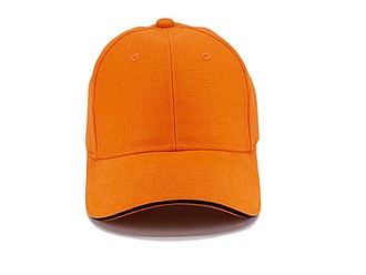 Trendy čepice se sendvičovým kšiltem, oranžová