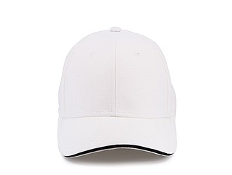 Trendy kšiltovka se sendvičovým kšiltem, bílá